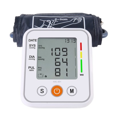 源头厂家批发家用电子血压计大屏臂式中英文语音血压测量仪器FDA