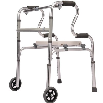 助行器 老人走路铝合金残疾人四脚拐杖行走辅助器老年助步器