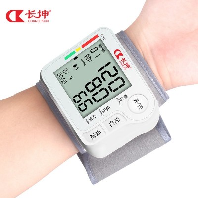 家用老人血压测量智能健康礼品中文英文版亚马逊血压仪长坤血压计
