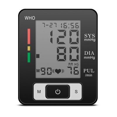 医用级大屏语音亚克力家用全自动智能手腕式电子血压计长坤血压计
