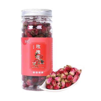 飒枫白梅花玫瑰花茶 罐装瓶装花茶 生花玫瑰茶 厂家图5