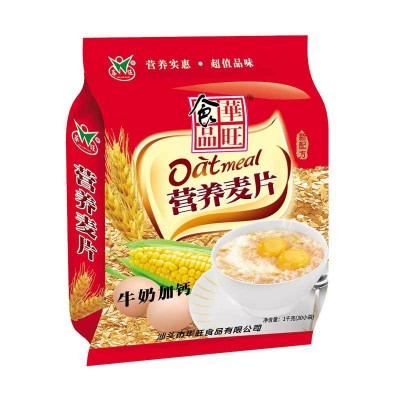 华旺食品冲饮批发营养早餐即食速食麦片学生牛奶加钙代餐饱腹杂粮图5