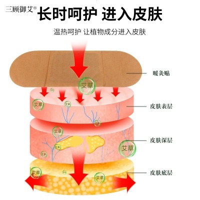 批发艾灸贴艾草发热贴自发热温灸贴艾叶贴肩颈热敷贴散装南阳厂家图3