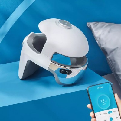 荣泰摩摩哒头部按摩器家用多功能助睡眠智能头盔眼颈三合一按摩仪
