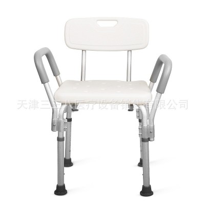 铝合金洗浴椅带扶手高低可调防水防滑洗澡椅