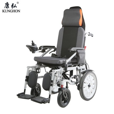 长静康弘电动轮椅锂电池残疾人轻便老年人代步车无刷电机长续航