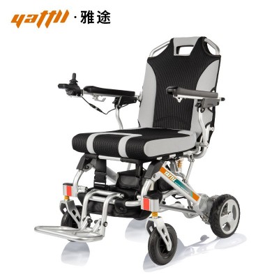 日本YATTLL雅途锂电池铝合金电动轮椅轻便折叠智能轮椅电动代步车