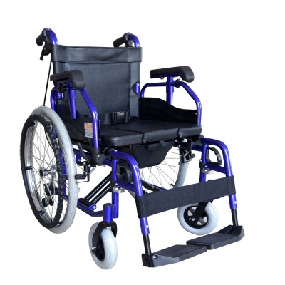 厂家直销功能型钢制轮椅老年人残疾人轮椅折叠轻便轮椅车