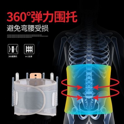 辰岐牌透气护腰 加宽钢板护腰 热压护腰带 自发热护腰可贴图2