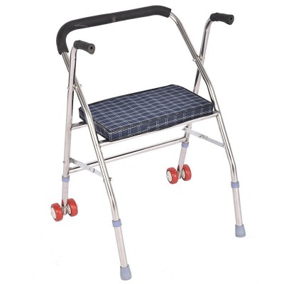 助行器 走路辅助器 残联养老院折叠助步器 残疾人手推轮座助行器