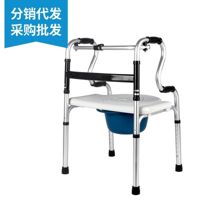 铝合金老人助行器折叠助步手推车偏瘫残疾老年人康复学步车助步器