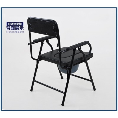 老人坐便椅可折叠带便桶残疾人座便器孕妇大便椅坐厕移动马桶定制