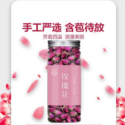 玫瑰花 干玫瑰花泡水玫瑰花泡茶玫瑰花茶玫瑰花苞50克/罐图5