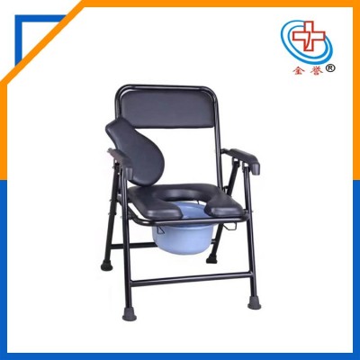 简易老人移动坐便椅 病人便捷式带盖马桶椅 孕妇洗澡坐便器 金誉