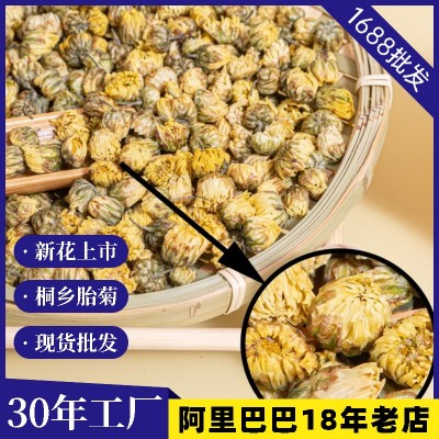 桐乡钱林菊厂 散装胎菊批发 菊花茶产地杭菊新货花果茶500g非贡菊