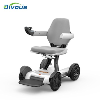 智能全自动折叠方便老人老年残疾代步车锂电池电动轮椅车