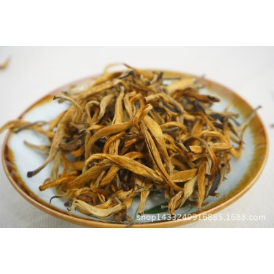 新茶单芽滇红茶 蜜香大金芽 散装称重500克 云南普洱茶叶