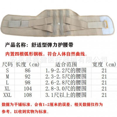 透气全弹力腰围 钢板护腰 收腹带 腰围固定带 腰围子护腰带图4