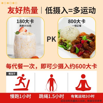 燕麦片原味营养早餐代餐学生即食冲饮500g袋装代餐燕麦片批发图2