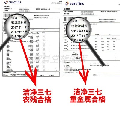 厂家批发去皮三七20头30头洁净三七田七云南文山三七头代打三七粉图2