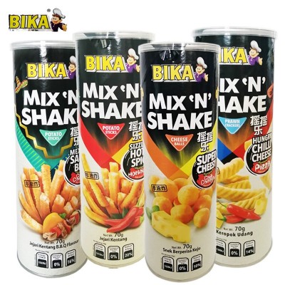 [包邮]BIKA 摇摇乐薯片虾条芝士球 70g/桶 马来西亚原装进口