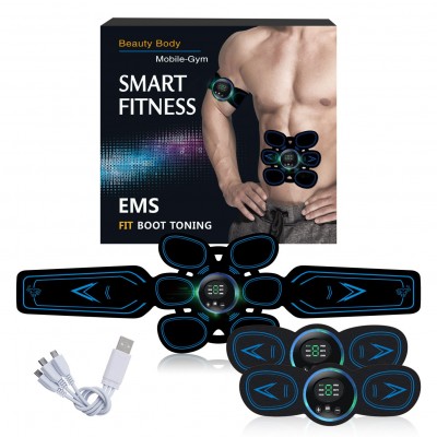 家庭懒人智能充电健身腰带EMS健身器 锻炼肌肉练腹健身腹肌贴神器