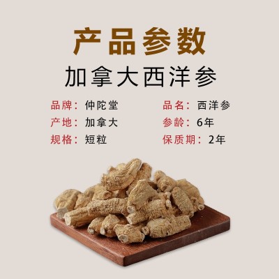 加拿大西洋参短粒正品可切片产地批发花旗参粒头软枝西洋参段散装图4