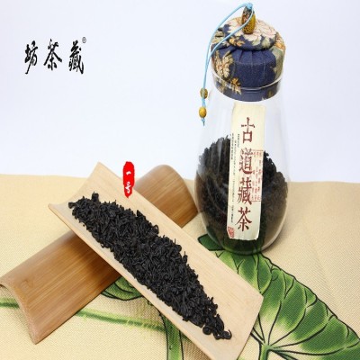 四川雅安藏茶工厂直供黑茶1号散茶250g牛皮纸袋装现货批发