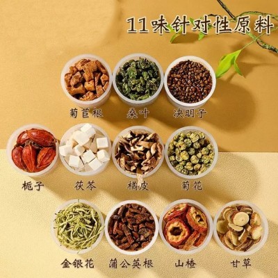 金银花蒲公英栀子茶15g 袋泡茶OEM贴牌 佰世本草袋泡茶加工定制图2