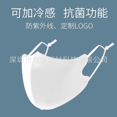 3D立体可调节冰丝棉口罩夏季薄款防尘防晒冷感可水洗口罩可印LOGO图2