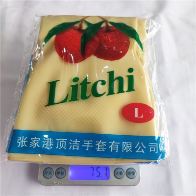 荔枝加厚牛筋乳胶手套 洗衣服洗碗手套家用荔s橡胶手套 清洁手套图4